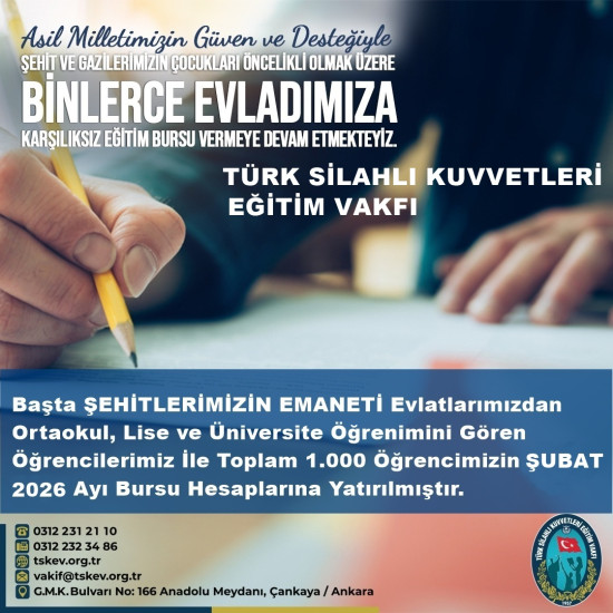 %C5%9Eubat 2026 Burs %C3%96deme 1